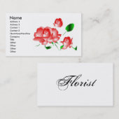 Visitenkarte "Rosa Florist III" (Vorne/Hinten)