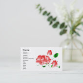 Visitenkarte "Rosa Florist III" (Stehend Vorderseite)