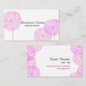 Visitenkarte - rosa Leuchte (Vorne/Hinten)