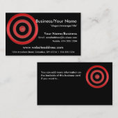 Visitenkarte: Rottenkarten für Bullseye Circles Visitenkarte (Vorne/Hinten)