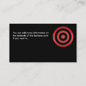 Visitenkarte: Rottenkarten für Bullseye Circles Visitenkarte (Rückseite)
