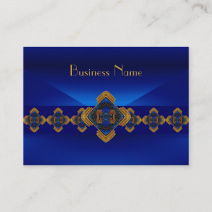 Visitenkarte Royal Blue Motif Design