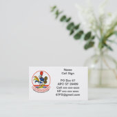 Visitenkarte Rumpfstations-67 (Stehend Vorderseite)