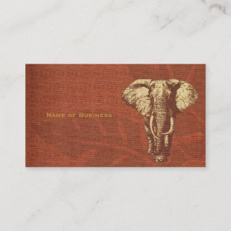 Visitenkarte-Safari-Elefant Visitenkarte