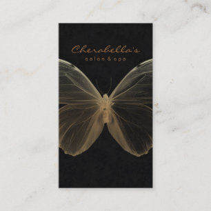 Visitenkarte Salon Spa Butterfly Gold