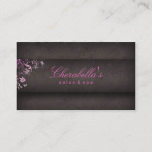Visitenkarte Salon Spa Schmetterling Pink