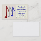 Visitenkarte - Sänger (Vorne/Hinten)