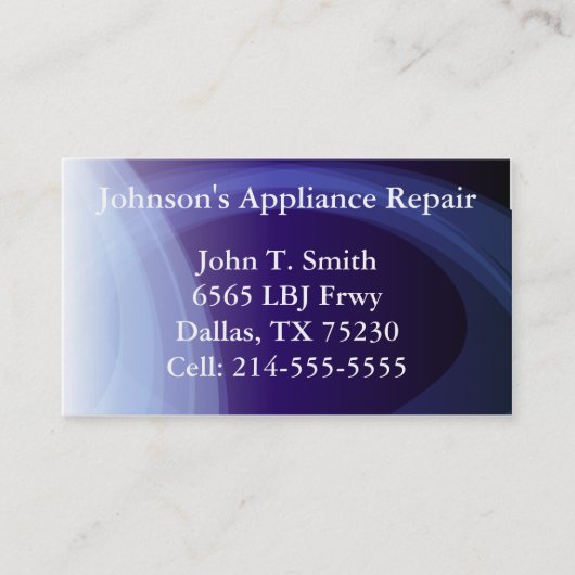 Visitenkarte-Schablone 3 Visitenkarte (Vorderseite)