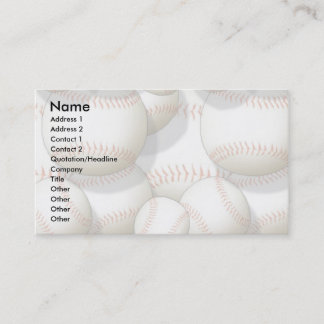 Visitenkarte-Schablone - Baseball Visitenkarte