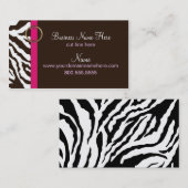 Visitenkarte-Schablone ** Brownzebra-Muster Visitenkarte (Vorne/Hinten)
