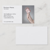 Visitenkarte-Schablone der Frau Hand Visitenkarte (Vorne/Hinten)