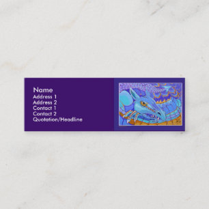 Visitenkarte-Schablone - Drache Mini Visitenkarte