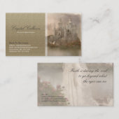 Visitenkarte-Schablone - Fantasie-Schloss Visitenkarte (Vorne/Hinten)