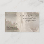 Visitenkarte-Schablone - Fantasie-Schloss Visitenkarte (Rückseite)