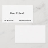 Visitenkarte-Schablone: Gewohnheit Visitenkarte (Vorne/Hinten)