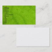 Visitenkarte-Schablone - grüne Visitenkarte (Vorne/Hinten)