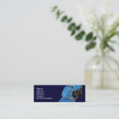 Visitenkarte-Schablone - HyazintheMacaw Mini Visitenkarte (Stehend Vorderseite)