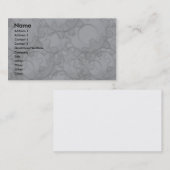 Visitenkarte-Schablone - Metallgänge Visitenkarte (Vorne/Hinten)