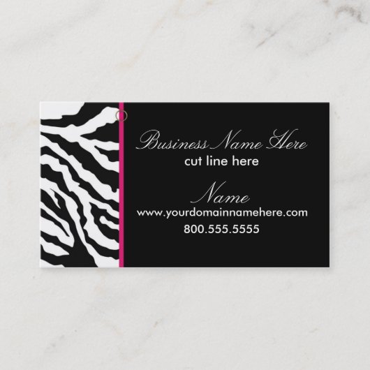 Visitenkarte-Schablone ** mutig Visitenkarte (Vorderseite)