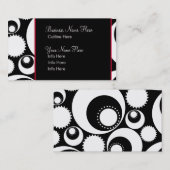 Visitenkarte-Schablone ** mutige B&W Kreise Visitenkarte (Vorne/Hinten)