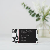 Visitenkarte-Schablone ** mutige B&W Kreise Visitenkarte (Stehend Vorderseite)