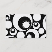 Visitenkarte-Schablone ** mutige B&W Kreise Visitenkarte (Rückseite)