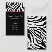 Visitenkarte-Schablone ** mutiger Zebra-Druck Visitenkarte (Vorne/Hinten)