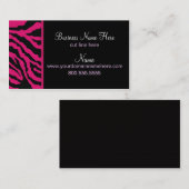 Visitenkarte-Schablone ** mutiges Rosa Visitenkarte (Vorne/Hinten)