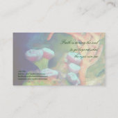 Visitenkarte-Schablone - Ozeanwasserlebenmalerei Visitenkarte (Rückseite)