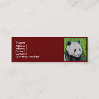 Visitenkarte-Schablone - Panda Mini Visitenkarte