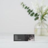 Visitenkarte-Schablone - Pekingnese Hund Mini Visitenkarte (Stehend Vorderseite)