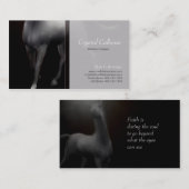 Visitenkarte-Schablone - Pferdemalende Dunkelheit Visitenkarte (Vorne/Hinten)