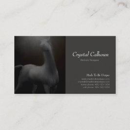 Visitenkarte-Schablone - Pferdemalende Dunkelheit Visitenkarte