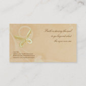 Visitenkarte-Schablone - schöner Schmetterling Visitenkarte (Rückseite)