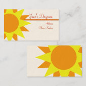 Visitenkarte-Schablone ** Sonnenstrahlen Visitenkarte (Vorne/Hinten)
