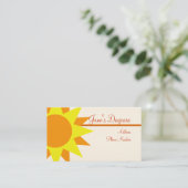 Visitenkarte-Schablone ** Sonnenstrahlen Visitenkarte (Stehend Vorderseite)