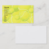 Visitenkarte-Schablone - Tennis Visitenkarte (Vorne/Hinten)