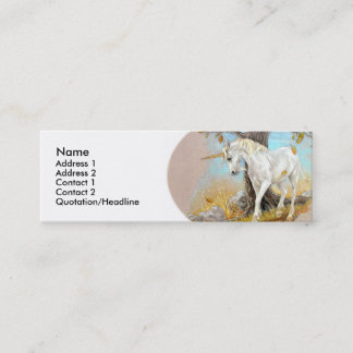 Visitenkarte-Schablone - Unicorn Mini Visitenkarte