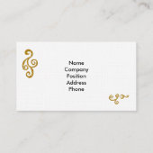 Visitenkarte-Schablone Visitenkarte (Rückseite)