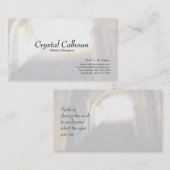 Visitenkarte-Schablone - Weg zum zu beleuchten Visitenkarte (Vorne/Hinten)