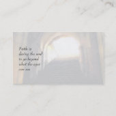 Visitenkarte-Schablone - Weg zum zu beleuchten Visitenkarte (Rückseite)