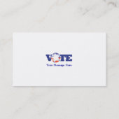 Visitenkarte-Schablonen-Abstimmung Visitenkarte (Rückseite)