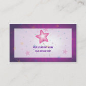 Visitenkarte-Schablonen-Feier Visitenkarte (Rückseite)