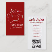 Visitenkarte-Schablonen-Friseursalon Visitenkarte (Vorne/Hinten)