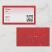 Visitenkarte-Schablonen-generische rote Grenze Visitenkarte (Vorne/Hinten)