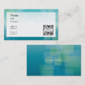 Visitenkarte-Schablonen-generisches blaues Grün Visitenkarte (Vorne/Hinten)