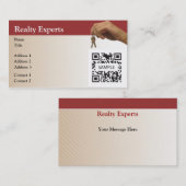 Visitenkarte-Schablonen-Grundstück-Experten Visitenkarte (Vorne/Hinten)