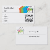 Visitenkarte-Schablonen-Haus-Grundstücksmakler Visitenkarte (Vorne/Hinten)