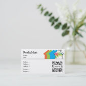 Visitenkarte-Schablonen-Haus-Grundstücksmakler Visitenkarte (Stehend Vorderseite)