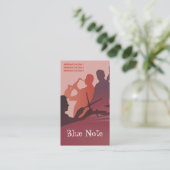 Visitenkarte-Schablonen-Jazz-Band Visitenkarte (Stehend Vorderseite)